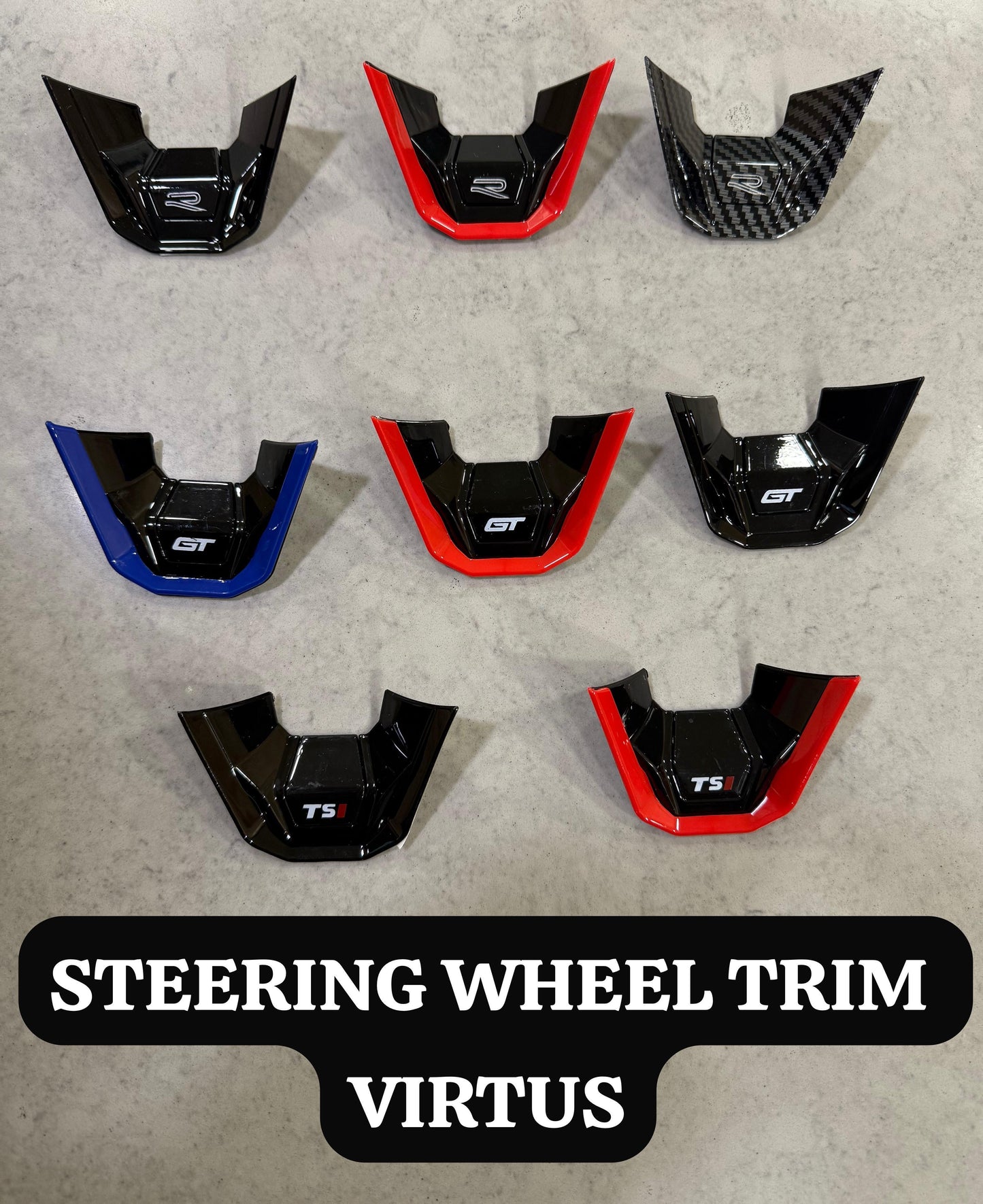 Volkswagen Virtus GT Aftermarket Steering Badge