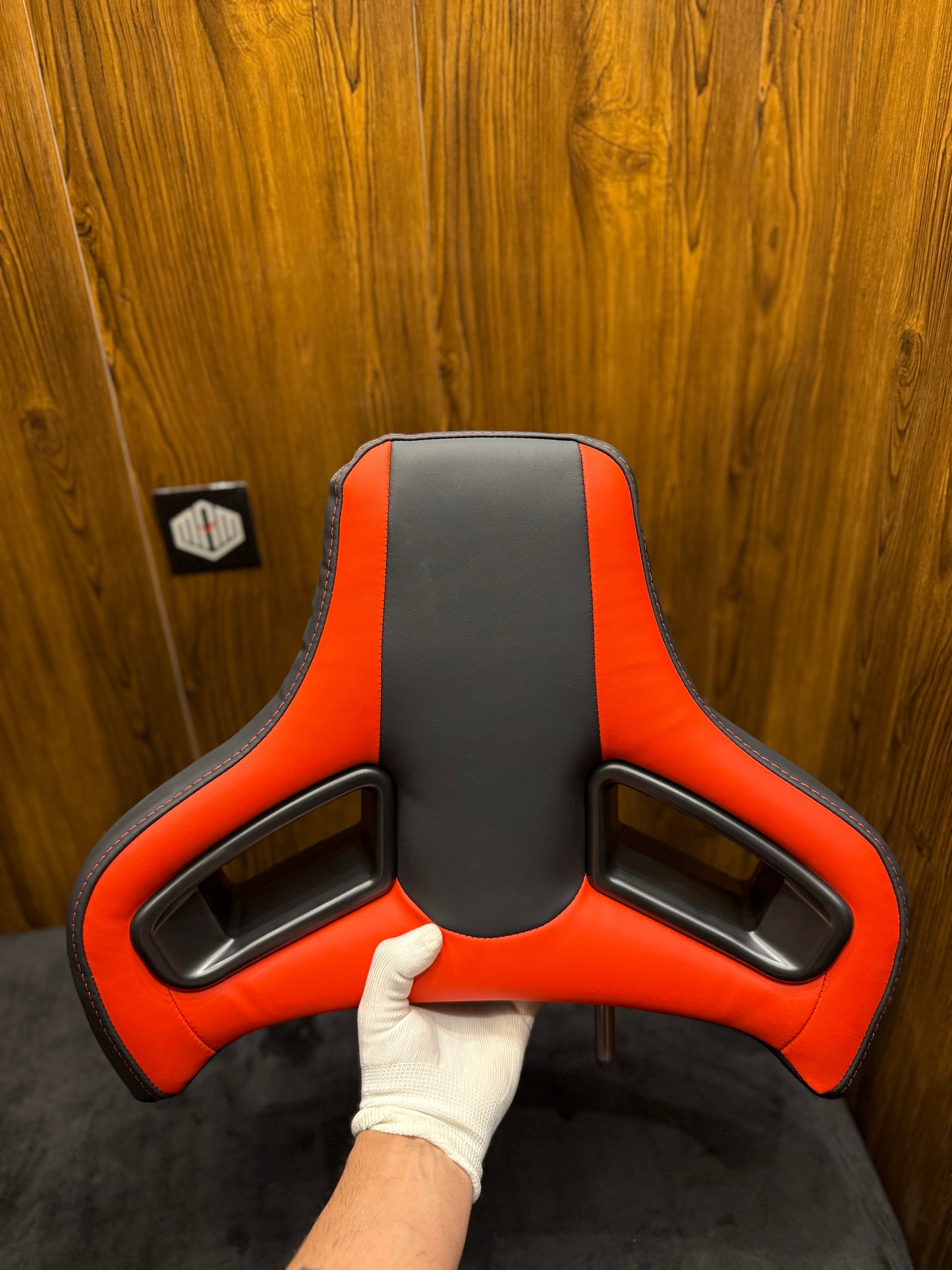 Universal Car Racing Head Rest (Imported) | Red & Black