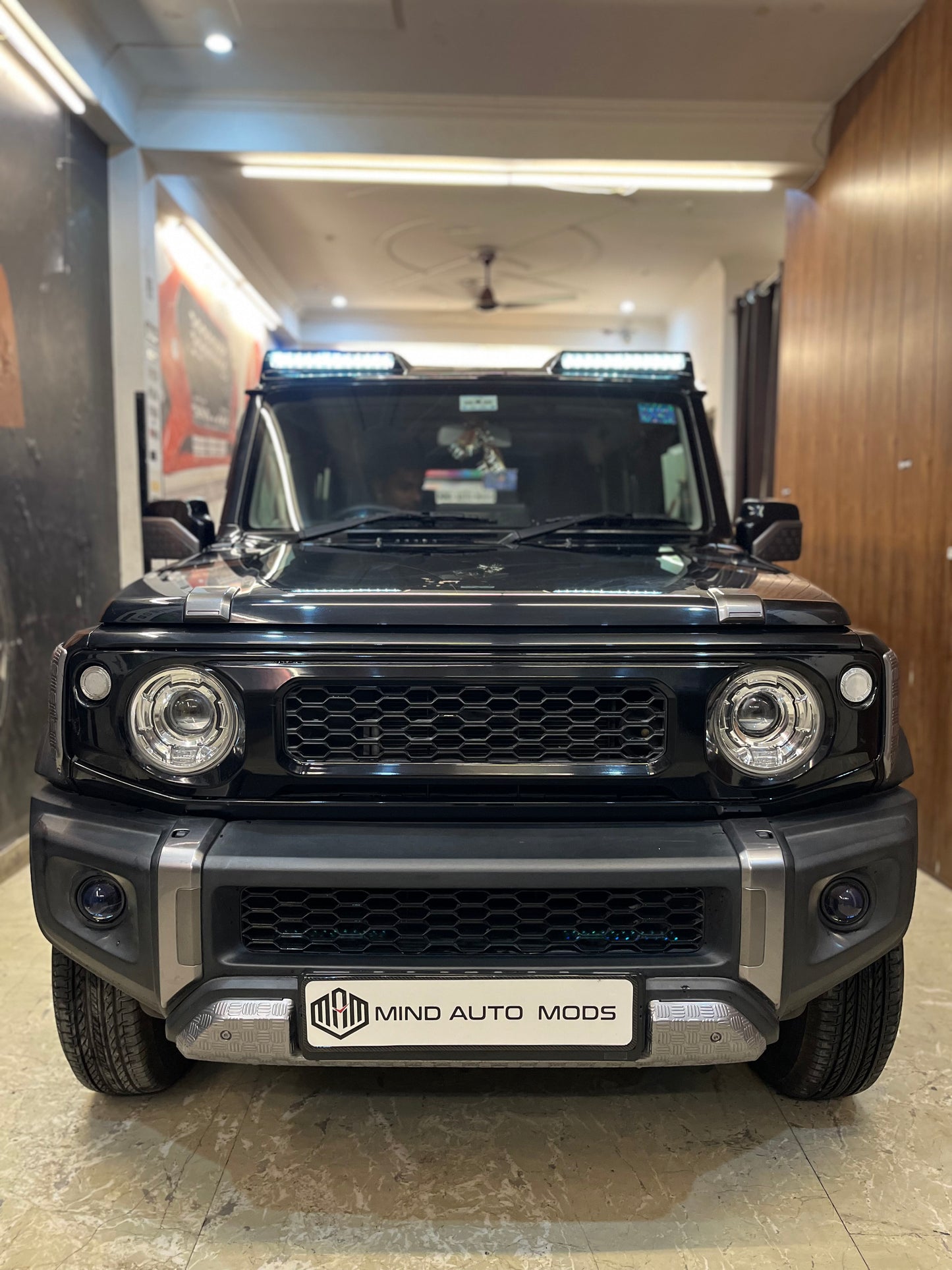 JIMNY Aftermarket G Wagon Inspired Roof LED Light Spoiler