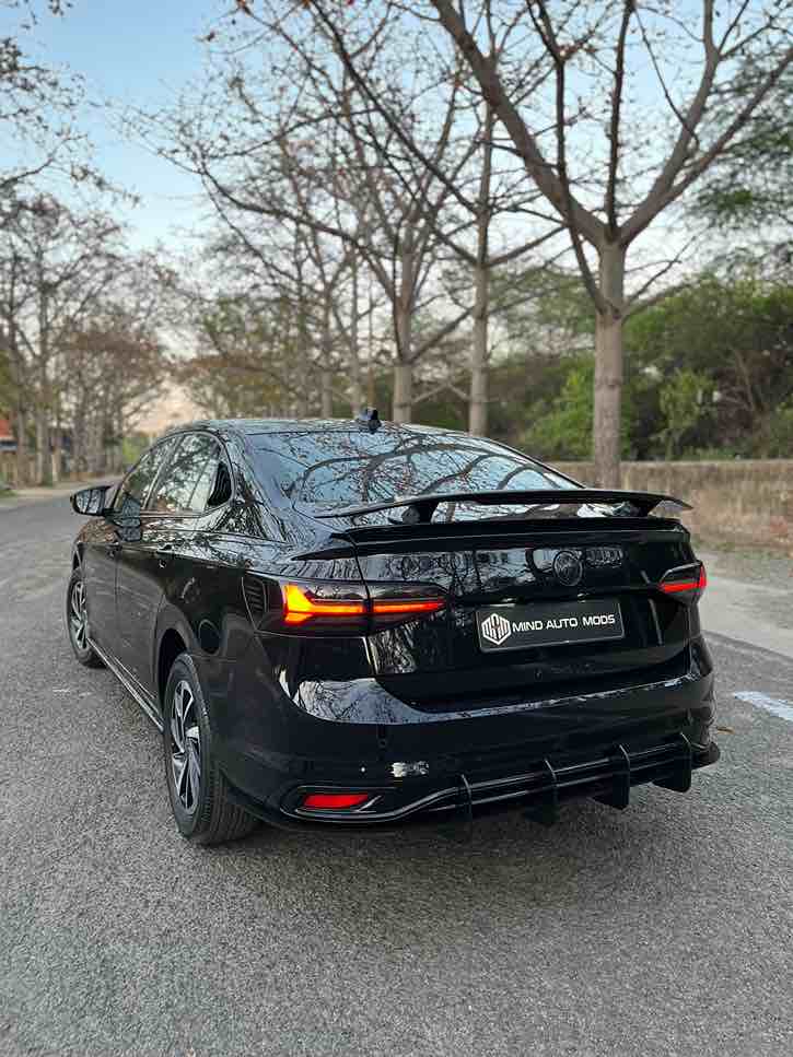 VW VIRTUS Aftermarket Rear 4 FIN Diffuser With Canards