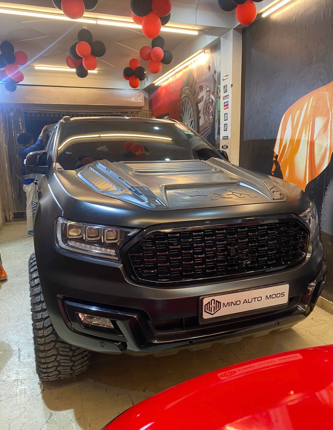 FORD ENDEAVOUR Aftermarket Full Black SPORTS Grill