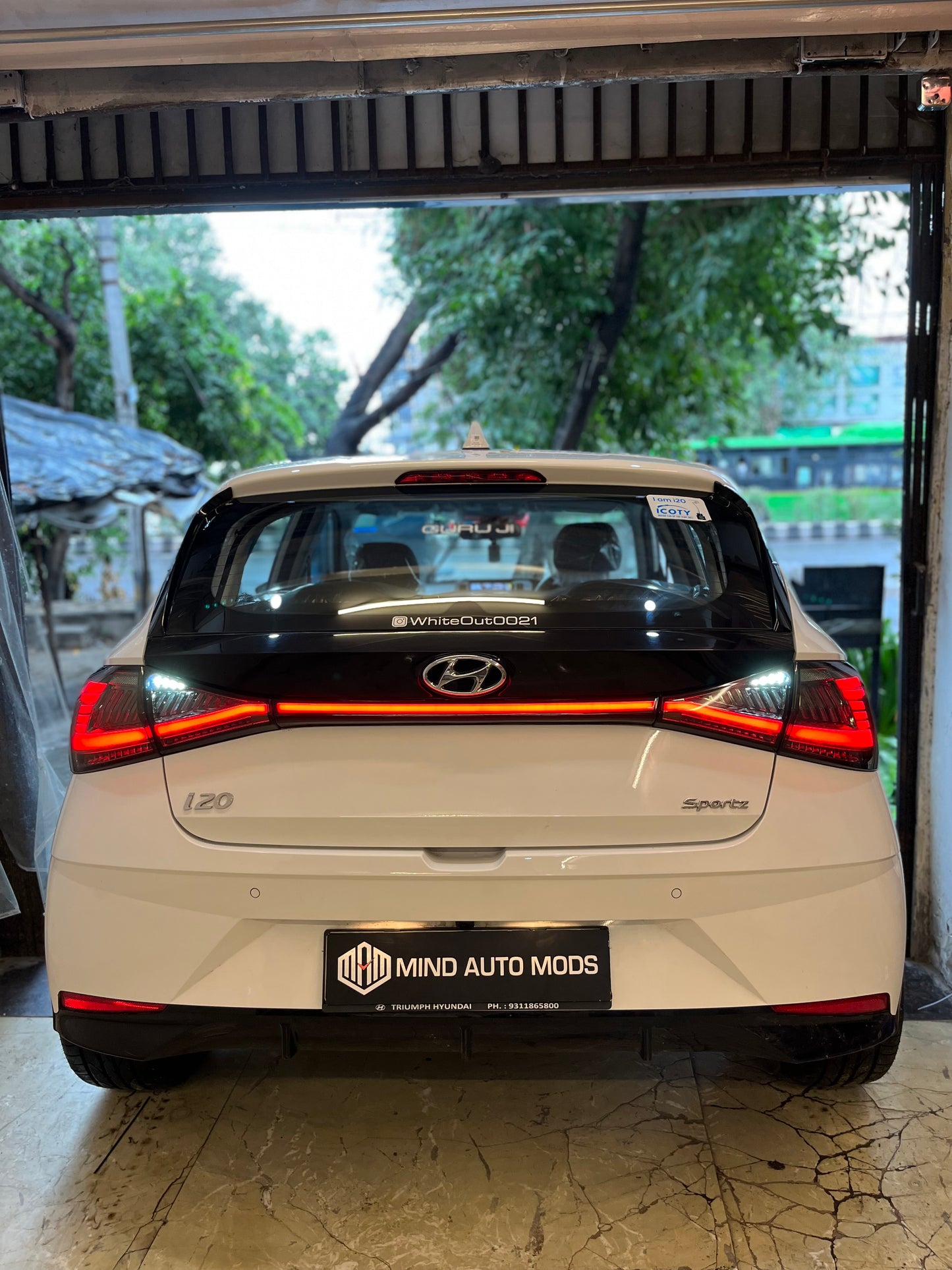 HYUNDAI I20 Aftermarket Rear Smoke Lens Welcome Feature Tail Lamp