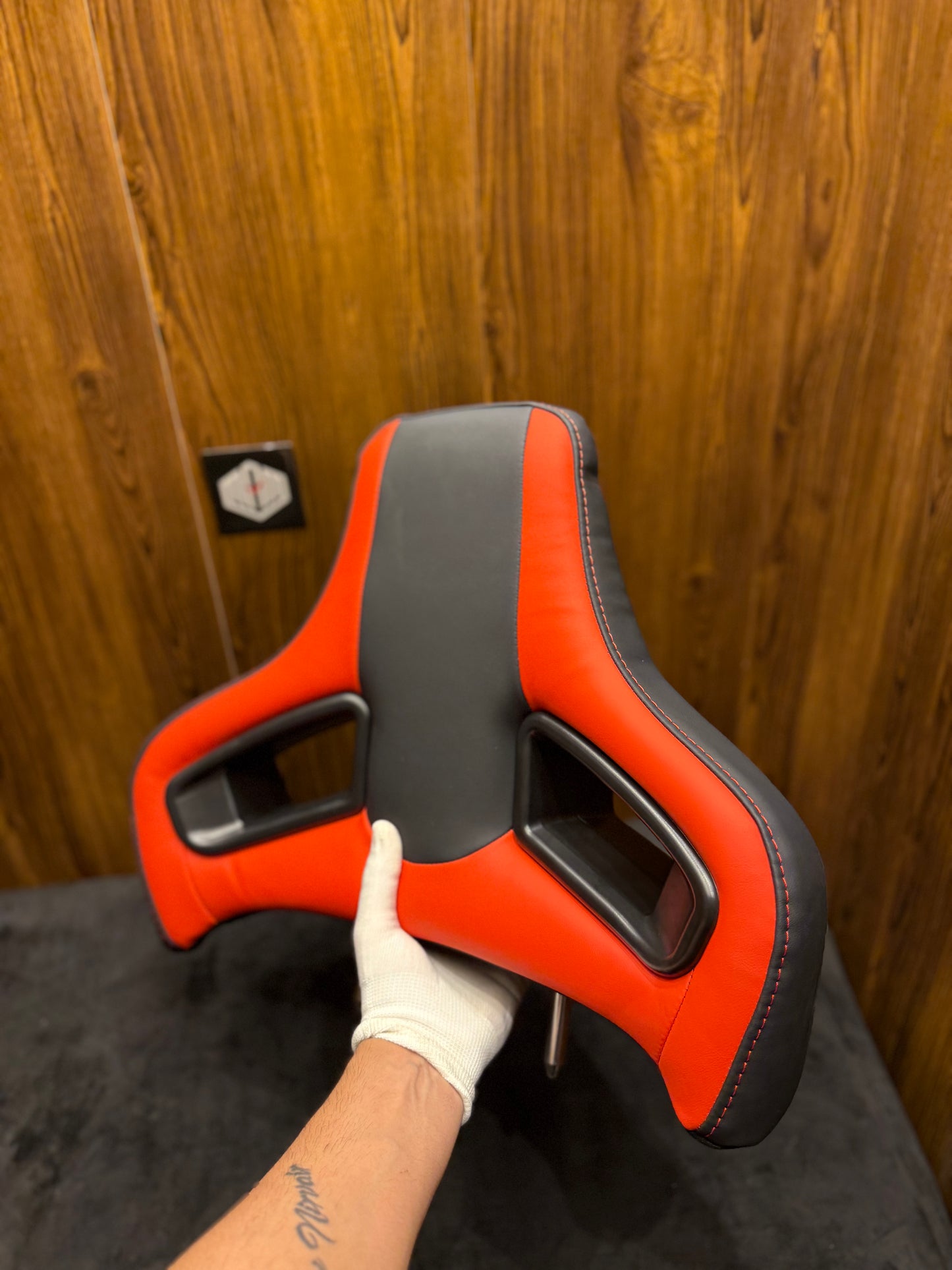 Universal Car Racing Head Rest (Imported) | Red & Black