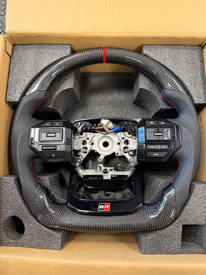 Toyota Hilux (LC250) Style Real Carbon Fiber Imported Steering Wheel
