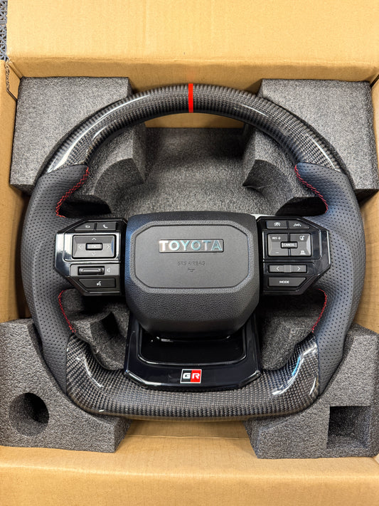 Toyota Hilux (LC250) Style Real Carbon Fiber Imported Steering Wheel