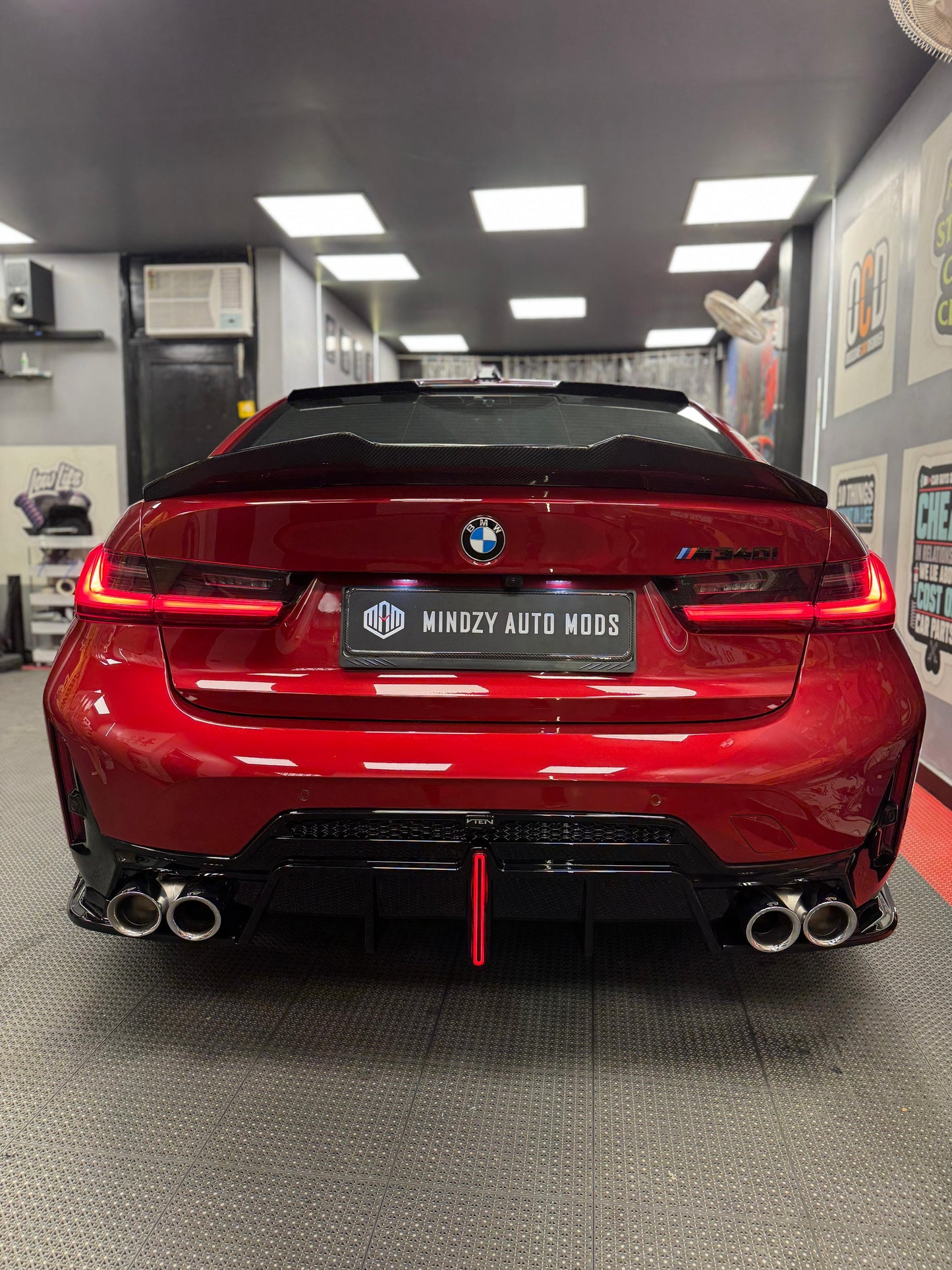 BMW 3 Series G20 PSM Style Real Carbon Fiber Boot Spoiler (M340i, 330li & 330i)