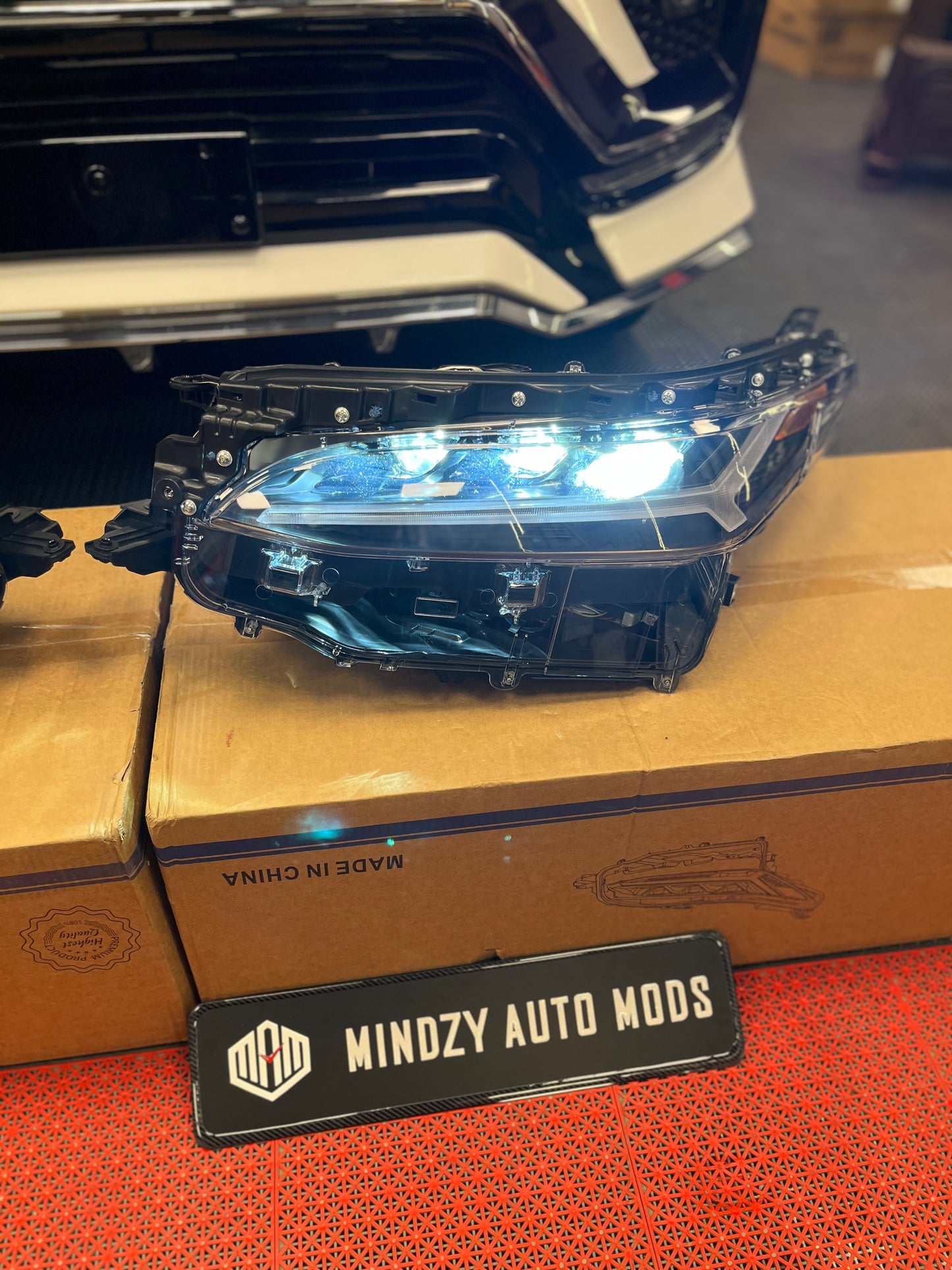 Toyota Fortuner 2021+ Lambo Inspired LED Projector Head Light | Triple Projector Head Light
