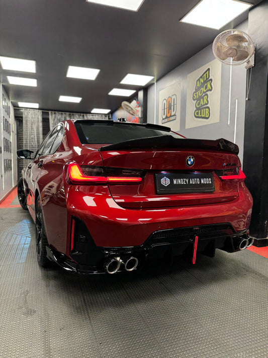 BMW 3 Series G20 PSM Style Real Carbon Fiber Boot Spoiler (M340i, 330li & 330i)