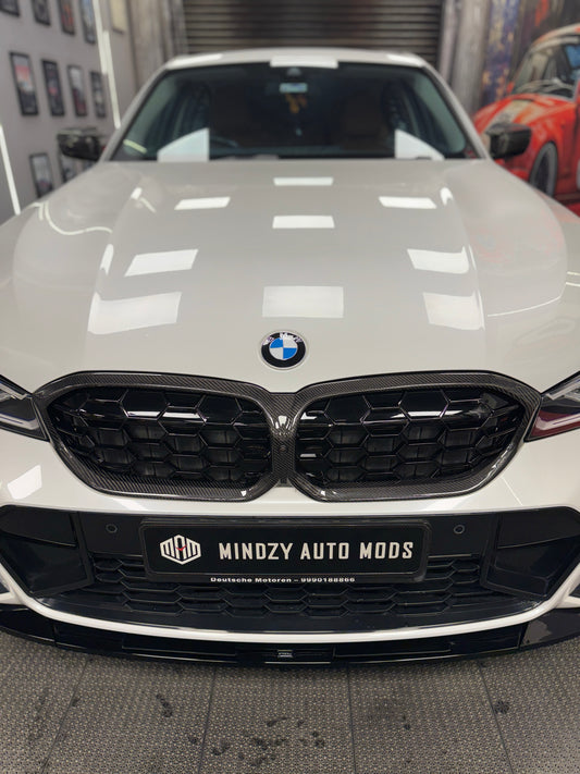 BMW 3 Series G20/G28 LCI Original Carbon Fiber Diamond Grille | M340i & 330li Grille