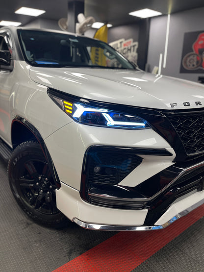 Toyota Fortuner (2021-2026) Lambo Revuelto Inspired Dual Projector LED Head Lights