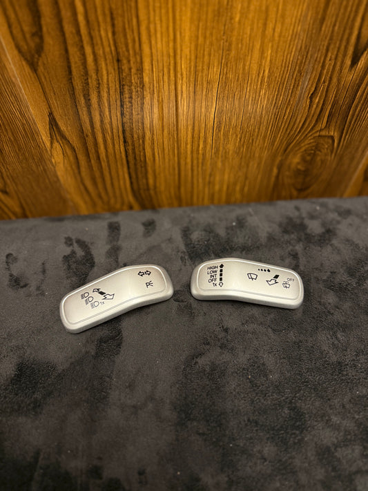 Volkswagen Virtus Lever Cover (Gloss Black/Silver & CF Dipped)