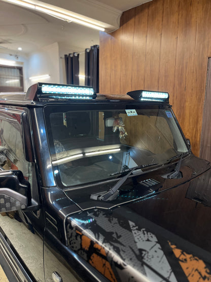 JIMNY Aftermarket G Wagon Inspired Roof LED Light Spoiler