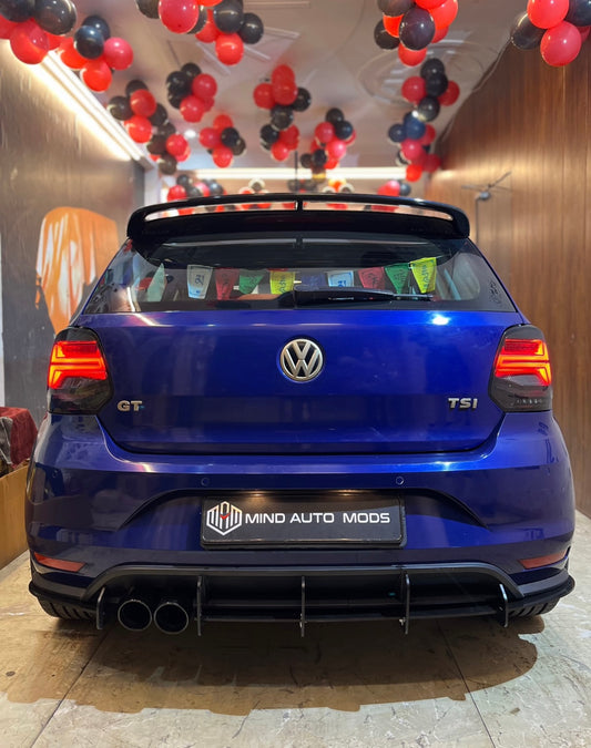 VW POLO Aftermarket Rear 5 Fin Diffuser