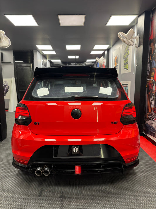 VW POLO Aftermarket ABS Black Batman Spoiler