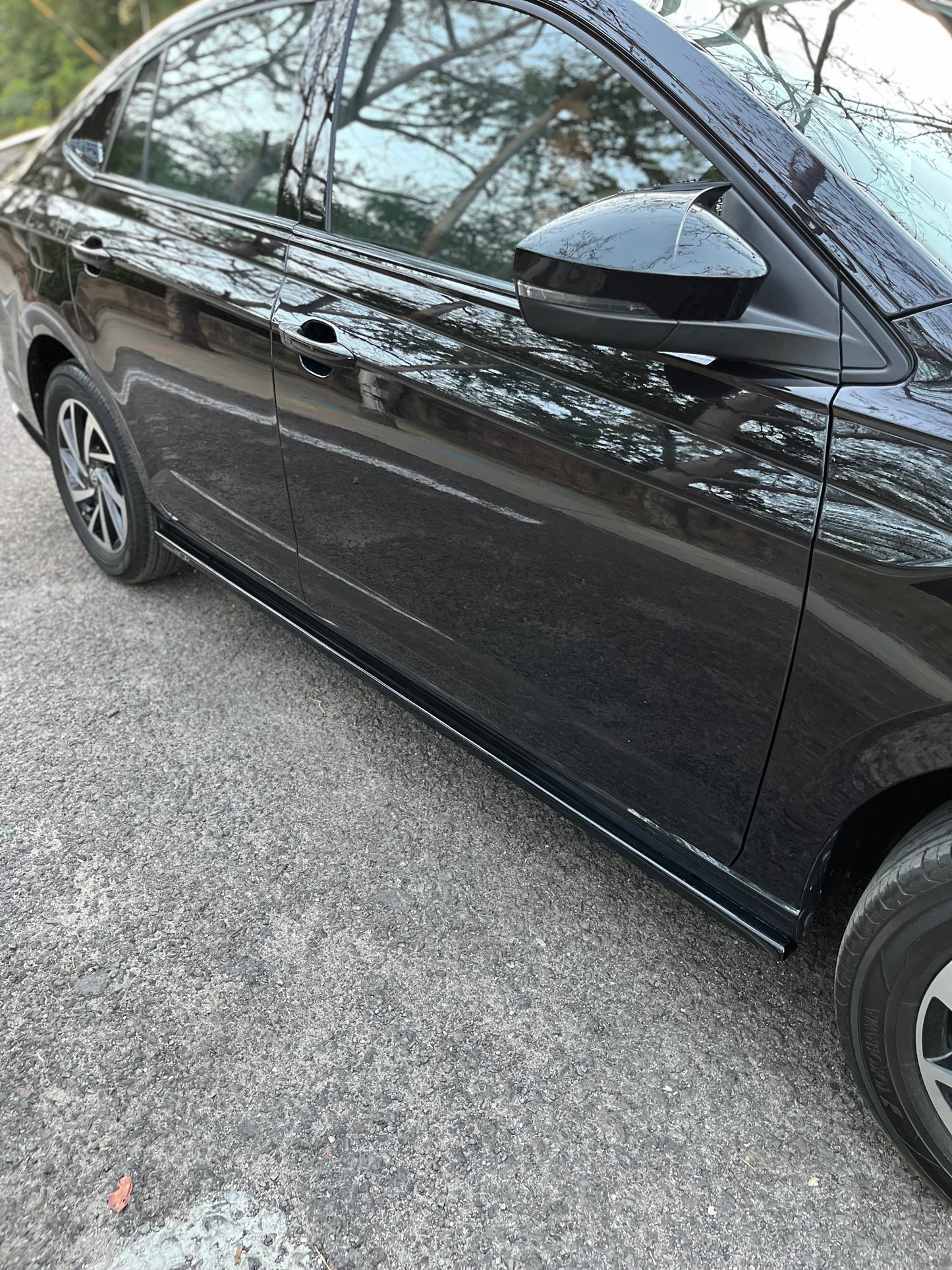 VW VIRTUS Aftermarket Side Skirtings V1 & V2 (ABS)