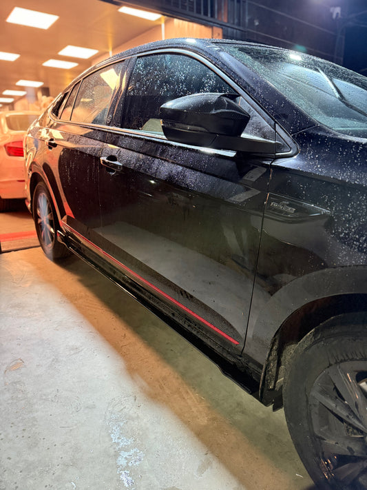 SKODA SLAVIA Aftermarket Full Length Side Skirtings