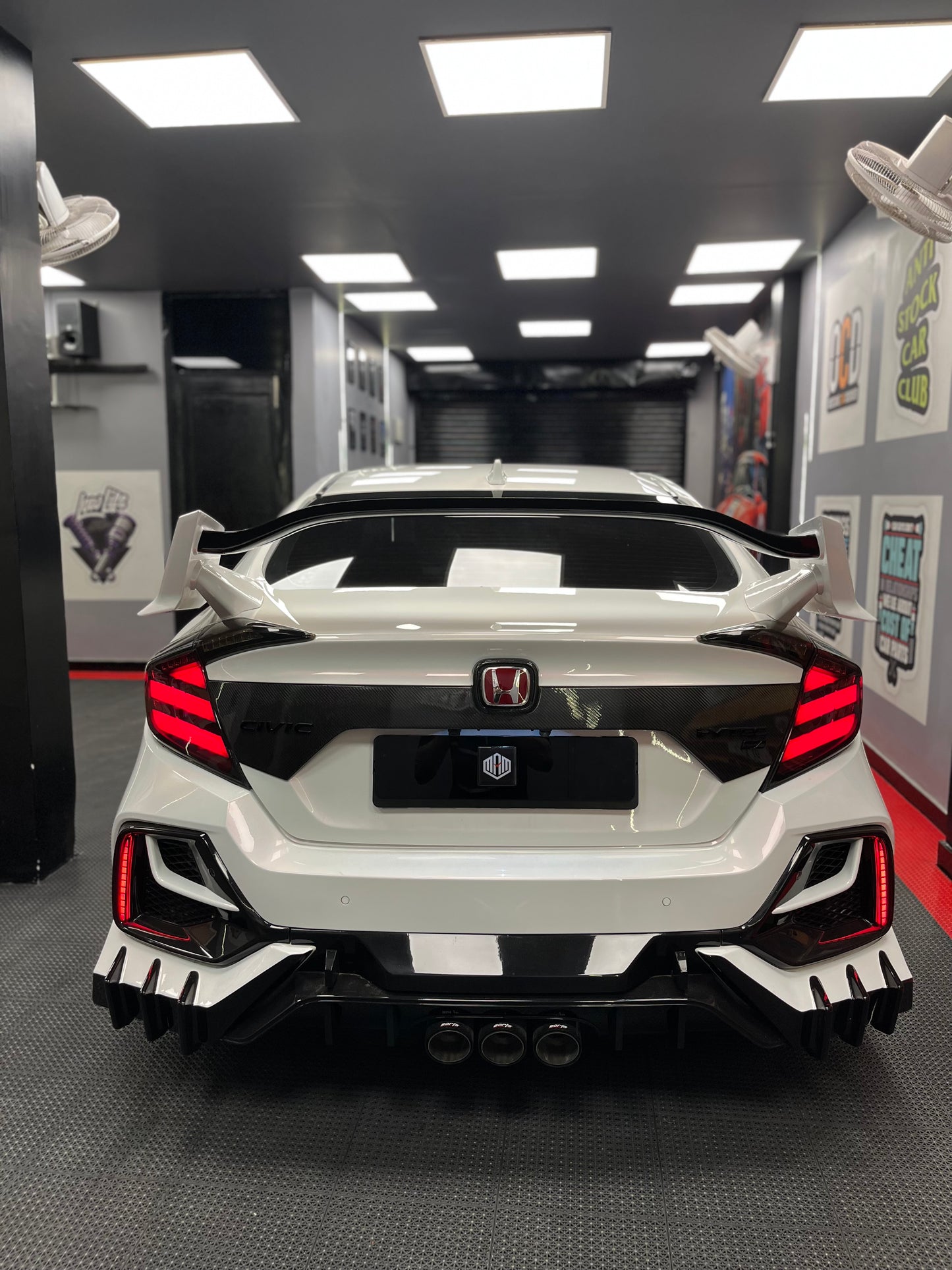 Honda CIVIC (2019-20) 10th Gen Aftermarket (Mugen Style Smoke Tail Lamp)