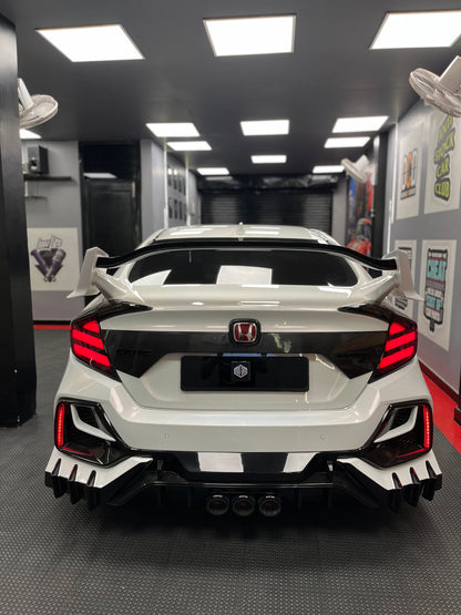 Honda CIVIC (2019-20) 10th Gen Aftermarket (Mugen Style Smoke Tail Lamp)