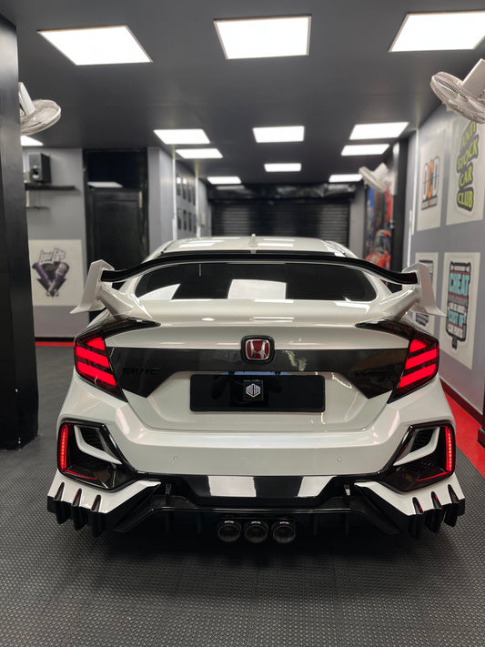 Honda CIVIC (2019-20) 10th Gen Aftermarket (Mugen Style Smoke Tail Lamp)