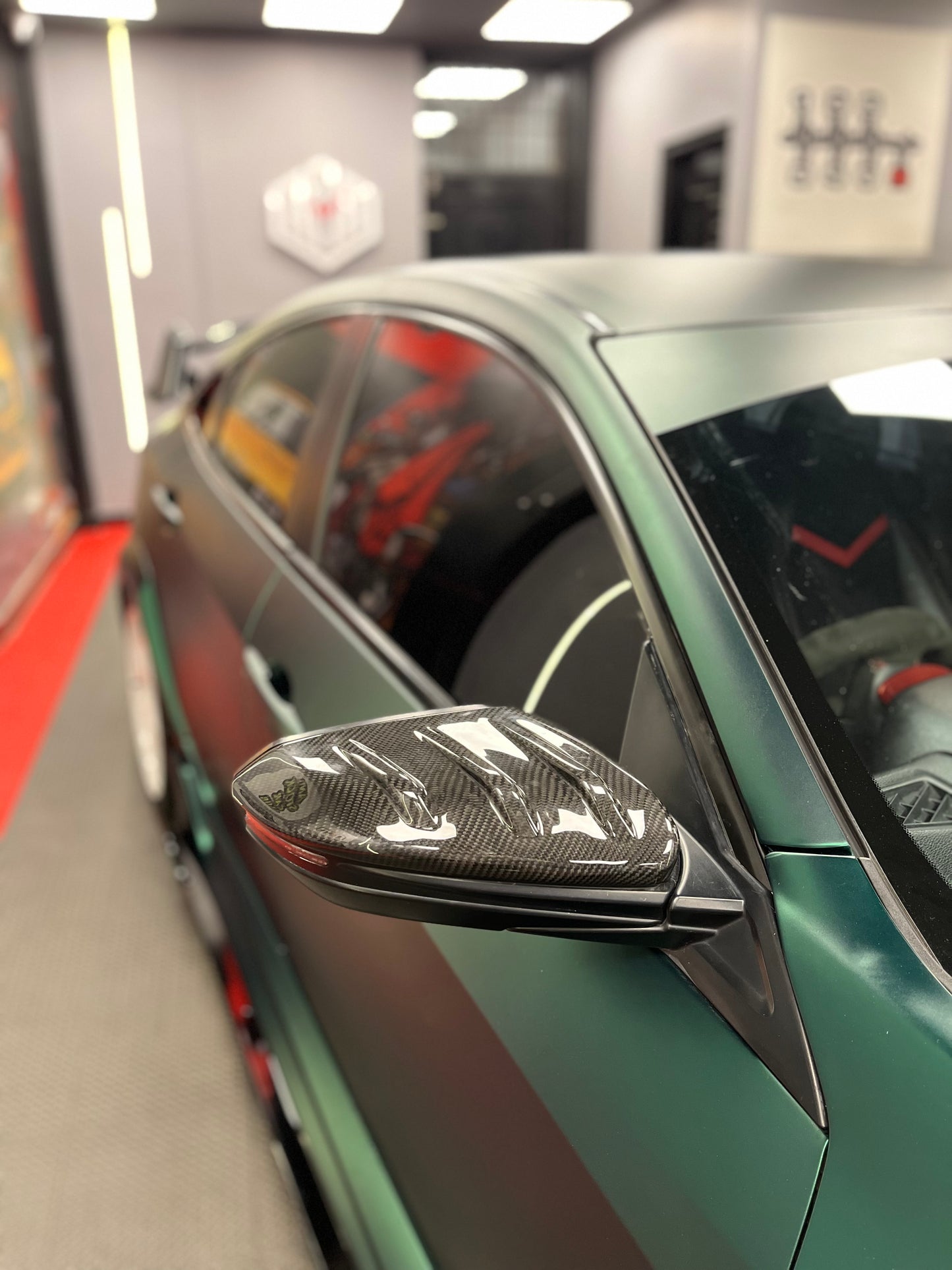 HONDA CIVIC (Mugen Style) Aftermarket Original Carbon Fiber Mirror Cover