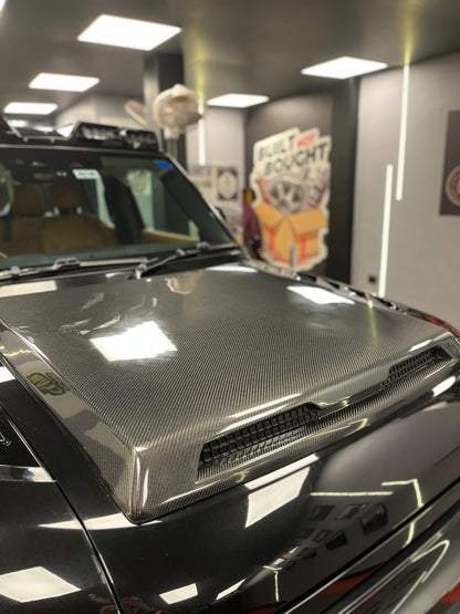 DEFENDER Aftermarket Original Carbon Fiber Bonnet/Hood Scoop
