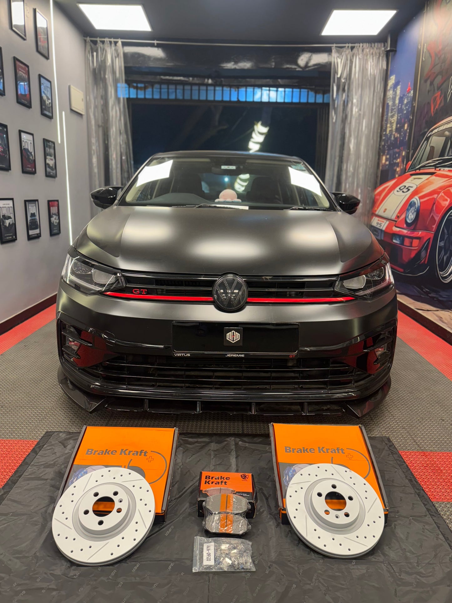BrakeKraft Aftermarket Drilled & Slotted ROTORS for VW VIRTUS