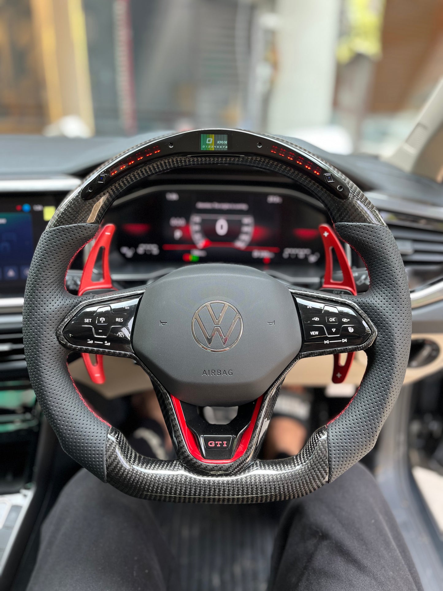 VW VIRTUS (MK8) Aftermarket (Original Carbon Fiber LED Steering Wheel)