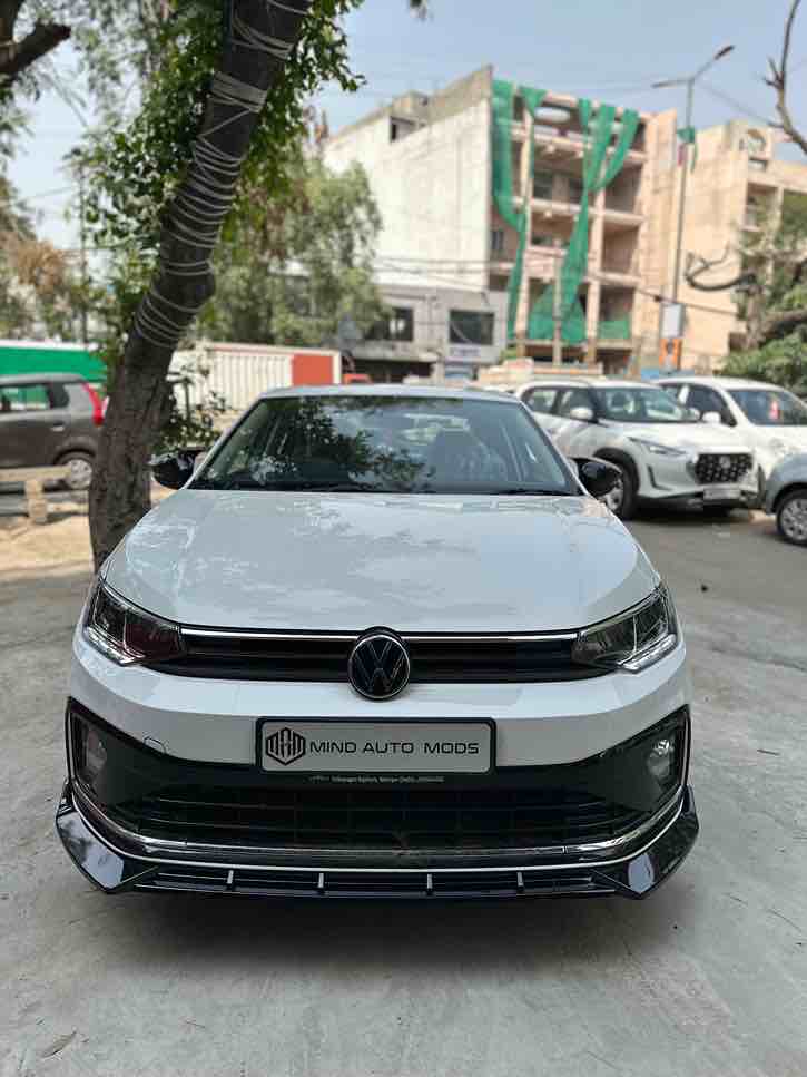 Volkswagen Virtus Front Lip/Splitter V2 Design ABS Quality