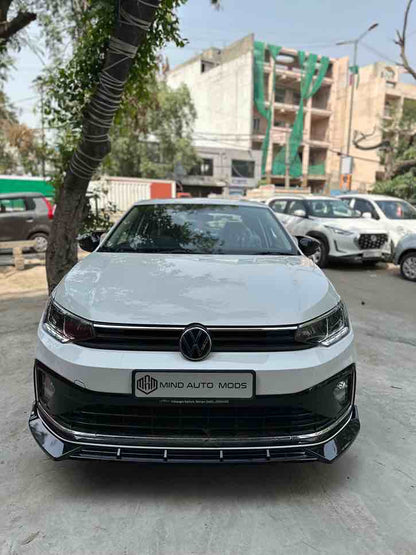 Volkswagen Virtus Front Lip/Splitter V2 Design ABS Quality