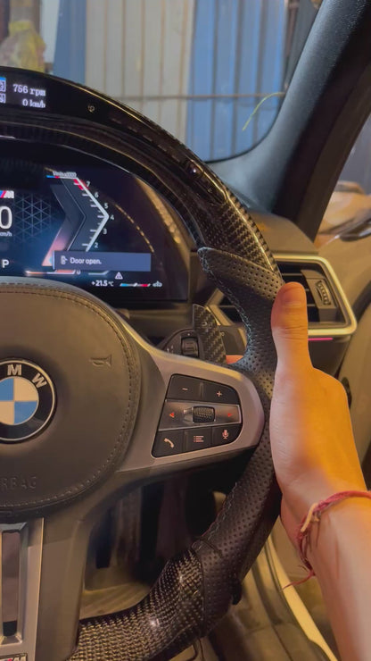 BMW G Series (G20/G30/G60) Aftermarket Carbon Fiber Magnetic Paddle Shifter Extensions